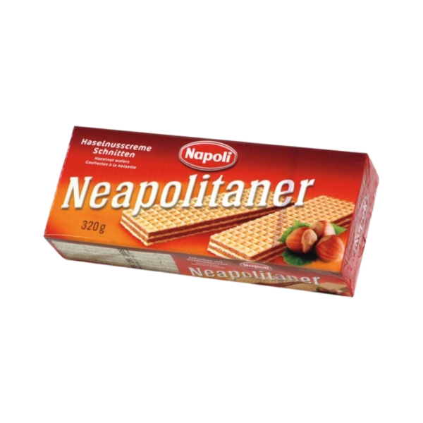 Napoli Neapolitaner, Haselnusscreme-Schnitten, 320 Gramm Packung